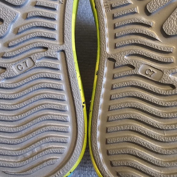 Native Jefferson Water Shoes Marbled Pigeon Gray/Palm Pickle Toddler Size C7 NEW - Picture 6 of 7